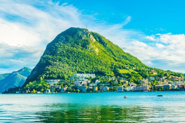 Lugano, Switzerlan yakınındaki San Salvatore dağ
