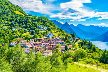 Lugano Monte Bre, İsviçre üzerinde yer alan bir parçası
