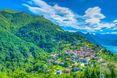 Lugano Monte Bre, İsviçre üzerinde yer alan bir parçası