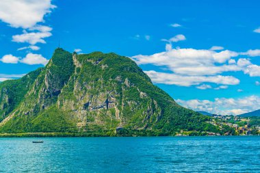Lugano, Switzerlan yakınındaki San Salvatore dağ