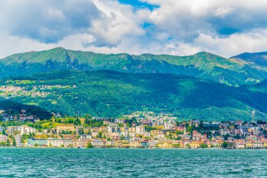 Eski Şehir Switzerlan Lugano göle bakan Lugano