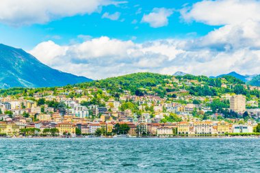 Eski Şehir Switzerlan Lugano göle bakan Lugano