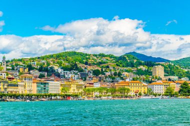 Eski Şehir Switzerlan Lugano göle bakan Lugano
