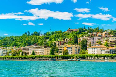 Eski Şehir Switzerlan Lugano göle bakan Lugano