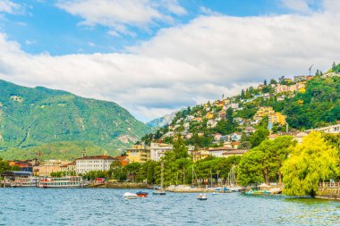 Lakeside görünümü Locarno, Switzerlan