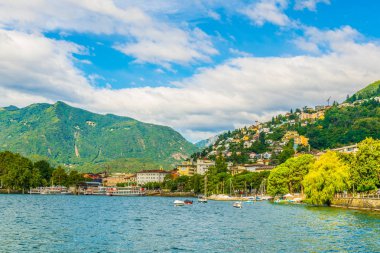 Lakeside görünümü Locarno, Switzerlan