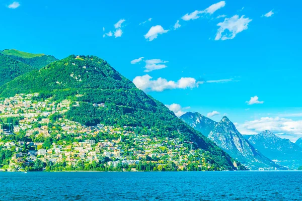 Parte Lugano Situada Monte Bre Suiza — Foto de Stock