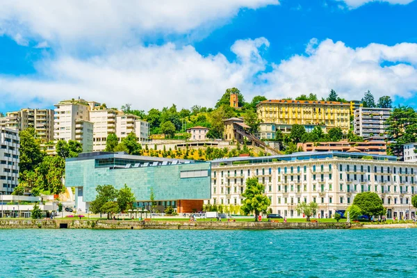 Lac Lugano Arte Cultura Bir Kültür Merkezi Sviçre City Lugan — Stok fotoğraf