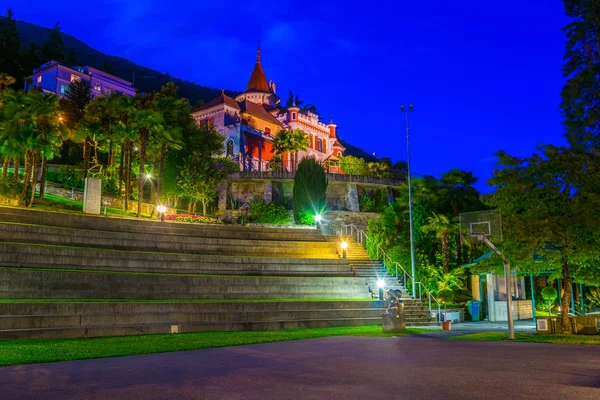 Sluttning Park Locarno Schweiz — Stockfoto