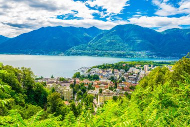 Locarno, Switzerlan havadan görünümü
