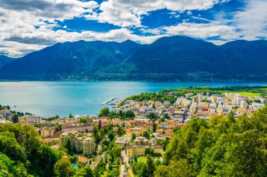 Locarno, Switzerlan havadan görünümü