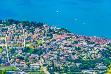 Locarno, Switzerlan havadan görünümü