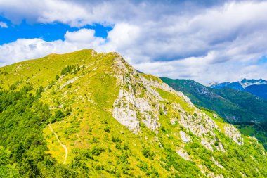 Cardada dağın Switzerlan içinde