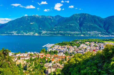 Locarno, Switzerlan havadan görünümü