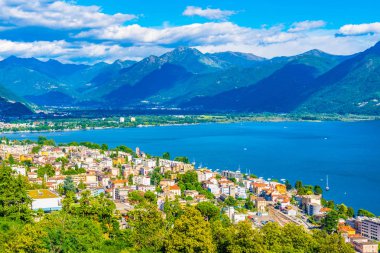 Locarno, Switzerlan havadan görünümü