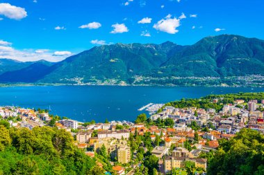 Locarno, Switzerlan havadan görünümü
