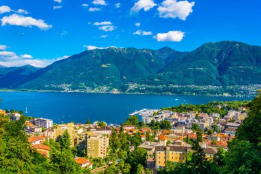 Locarno, Switzerlan havadan görünümü
