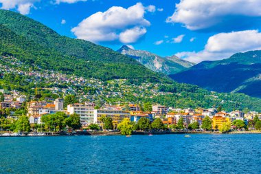 Lakeside görünümü Locarno, Switzerlan