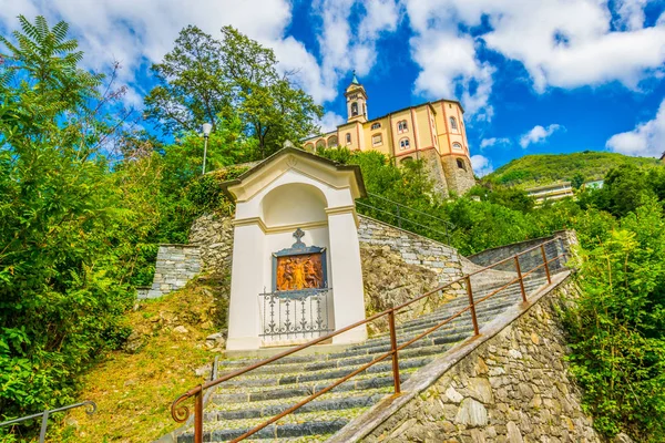 Santuario Della Madonna Del Sasso Locarno Suíça — Fotografia de Stock