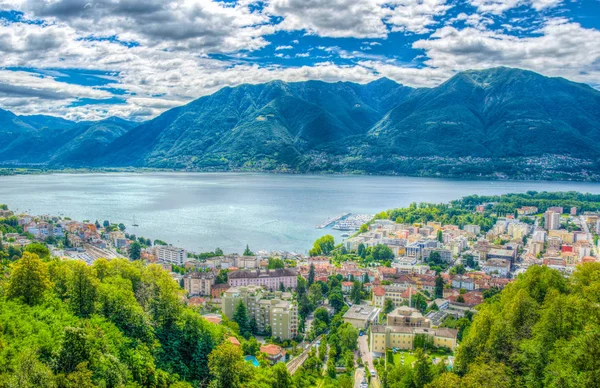 Aerial View Locarno Switzerlan — Stock Photo, Image