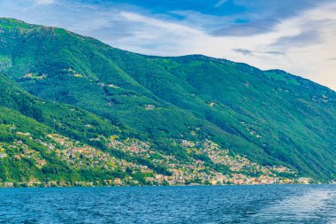 Lakeside görünümü Brissago, Switzerlan