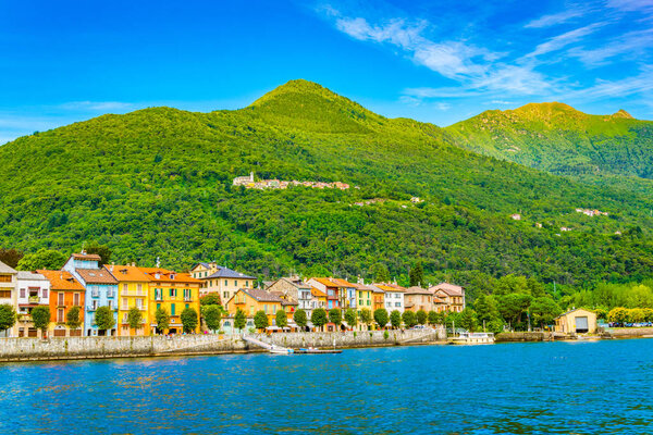 Lakeside view of Cannobio, Ital
