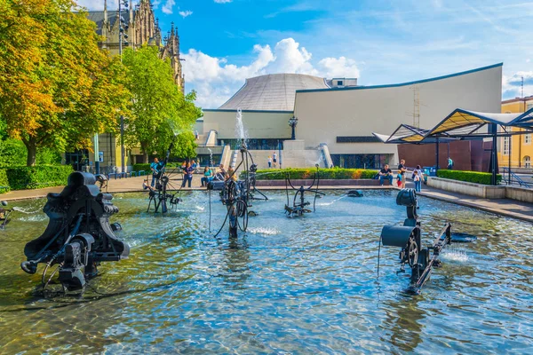 Basel Schweiz Juli 2017 Tinguely Brunnen Zentrum Von Basel Schweiz — Stockfoto