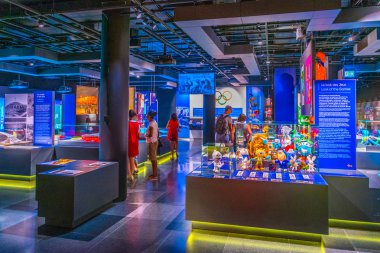 Lozan, İsviçre, 19 Temmuz 2017: İç Lausanne, Switzerlan Uluslararası Olimpiyat Müzesi