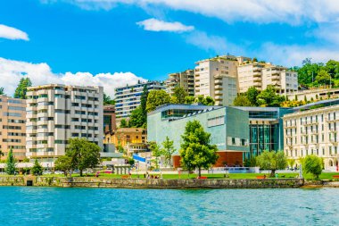 Lugano, İsviçre, 25 Temmuz 2017: Lac Lugano Arte e Cultura, bir Kültür Merkezi İsviçre City Lugan