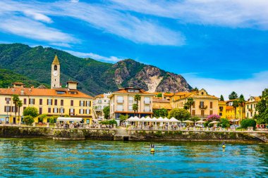 Baveno, İtalya, 27 Temmuz 2017: Baveno, Ital Cityscape