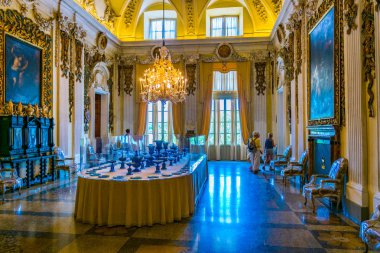 Isola Bella, İtalya, 27 Temmuz 2017: Isola Bella, Ital Borromeo sarayının içinin