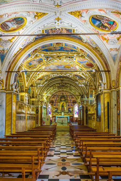 Locarno Suiza Julio 2017 Interior Santuario Della Madonna Del Sasso — Foto de Stock