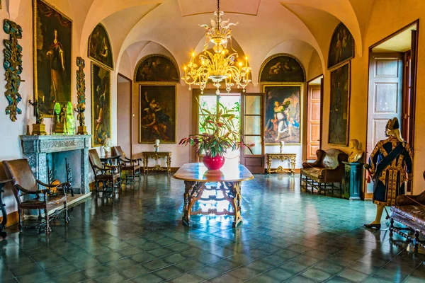 Isola Madre Italia Julio 2017 Interior Del Palacio Borromeo Isola —  Fotos de Stock