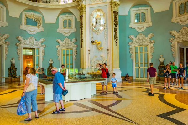 Isola Bella Italia Julio 2017 Interior Del Palacio Borromeo Isola —  Fotos de Stock