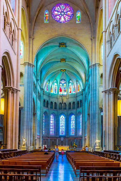 Λυών Γαλλία Ιουλίου 2017 Εσωτερικό Στον Καθεδρικό Ναό Του Saint — Φωτογραφία Αρχείου