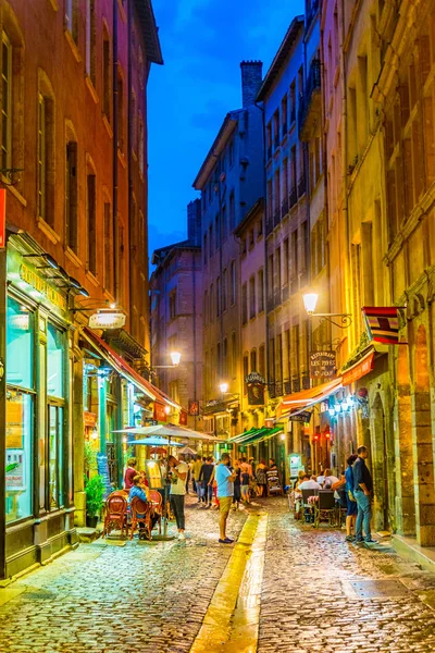 Лион Франция Июля 2017 Люди Прогуливаются Старому Городу Лион Время — стоковое фото