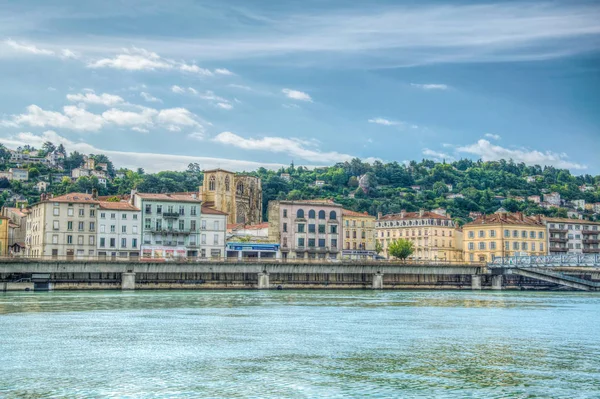 Vienne France July 2017 Riverside Rhone River Vienne Franc — Stock Photo, Image