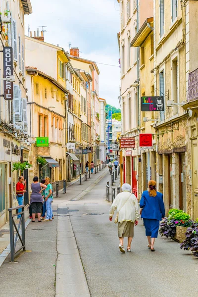 Viena Francia Julio 2017 Gente Está Paseando Por Una Calle — Foto de Stock