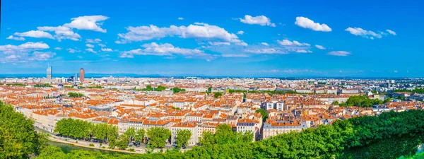 Légi Felvétel Lyon Part Dieu Kereskedelmi Központ Frank Uralja — Stock Fotó