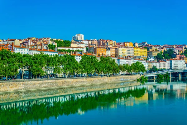 Rhone Riverside Nehir Lyon Frangı — Stok fotoğraf