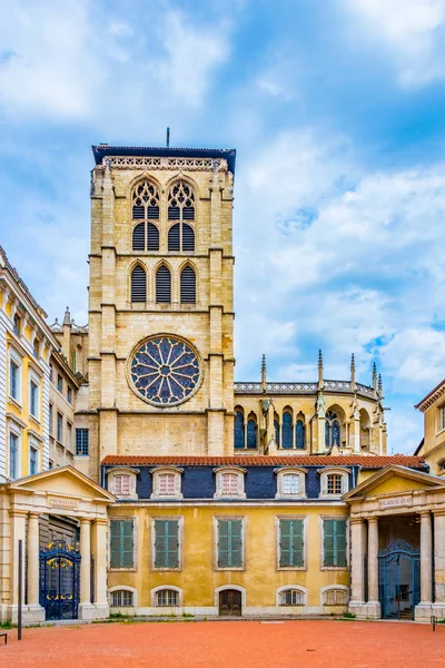 Catedral San Juan Bautista Centro Histórico Lyon Franc — Foto de Stock