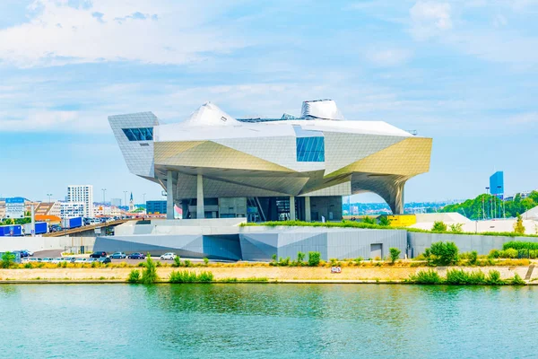 Musee Des Confluences Museo Ciencia Antropología Situado Confluencia Los Ríos —  Fotos de Stock