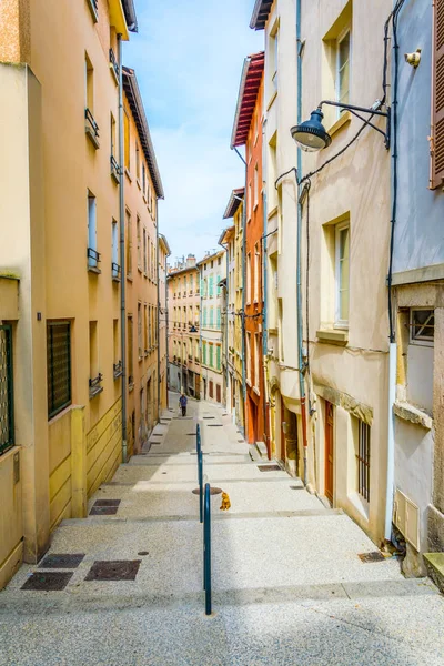 Uma Rua Estreita Centro Histórico Vienne Franc — Fotografia de Stock