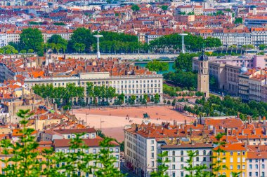 Place Bellecour Lyon, Frangı havadan görünümü