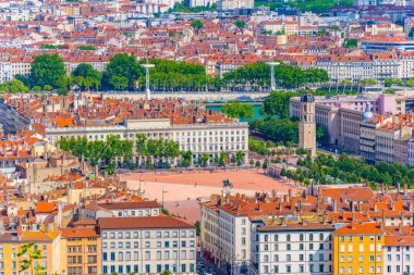Place Bellecour Lyon, Frangı havadan görünümü