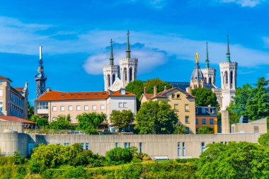 La Basilique Notre Dame de Fourviere Fransız şehir Lyo