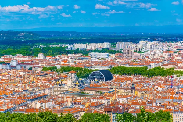 Ulusal opera ve Belediye Binası, Frangı hakim Lyon havadan görünümü