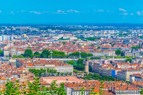 Légi Felvétel Place Bellecour Lyon Frank — Stock Fotó