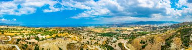 Hilly countryside of Cyprus near Akamas peninsul clipart