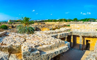 Paphos, Cypru üzerinde kings nekropol mezarlar iç
